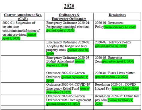 Council enacts 164 ordinances and 703 resolutions in 2020.